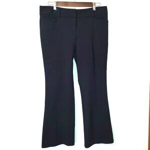 7th Ave New York and Company Design Studio Dress Pants Wide Leg in Navy in 12P